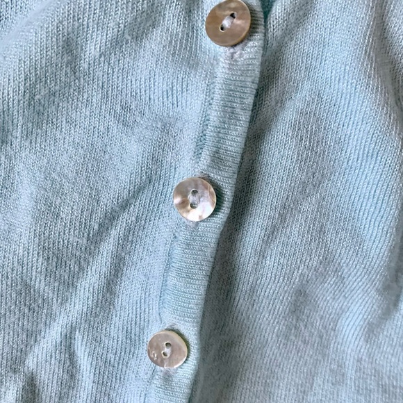 Pastel mint green button down cardigan - Picture 6 of 6